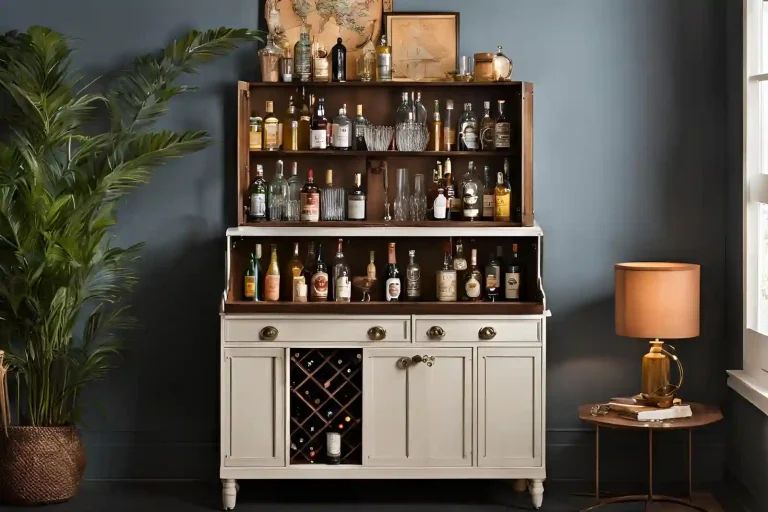 Vintage-Inspired Bar Cabinet