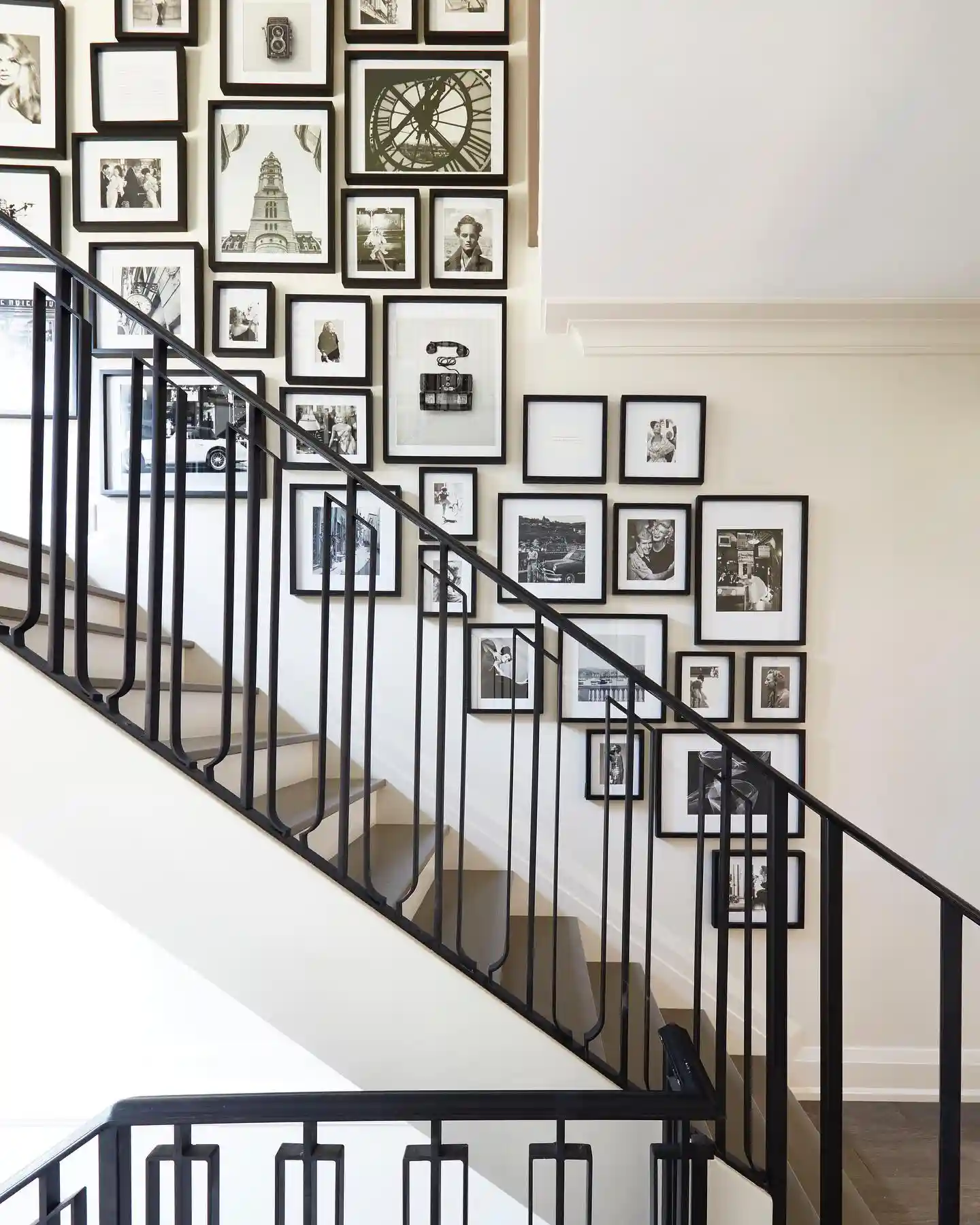 Artistic Gallery Wall Staircase