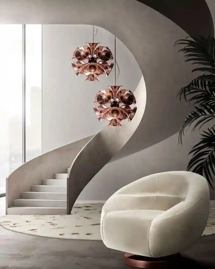 Curved Sculptural Concrete Staircase