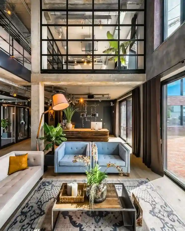 Warehouse Loft with Exposed Beams