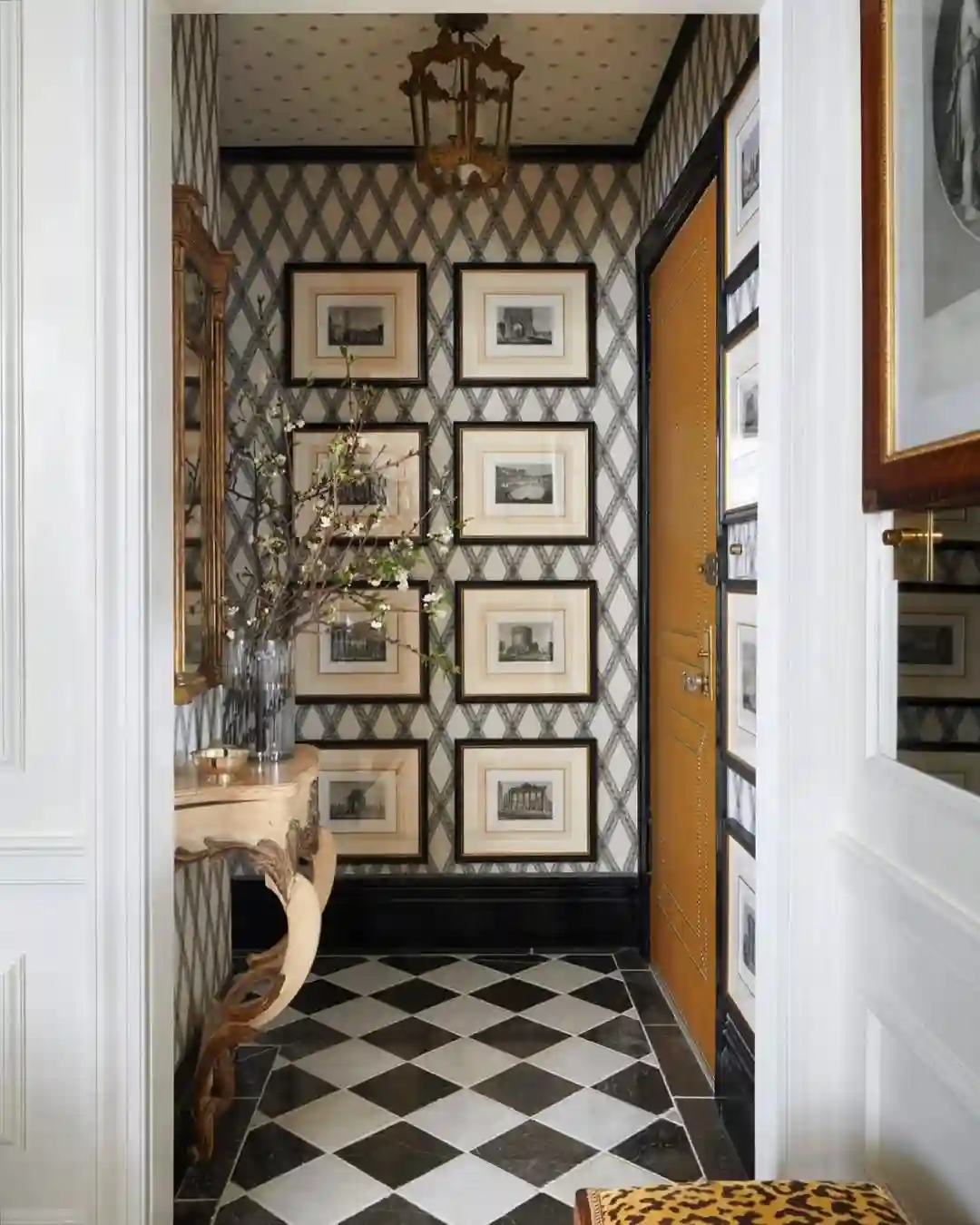 Bold and Luxe Entryway