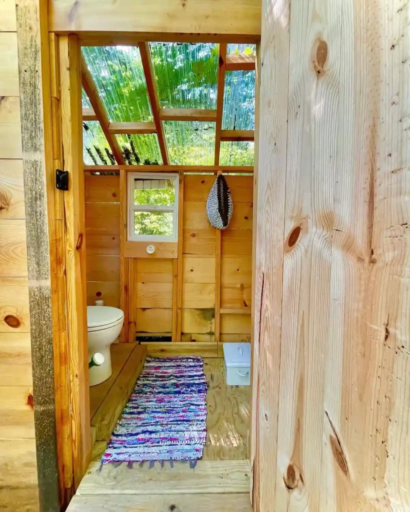 Rustic Treehouse-Style Bathroom