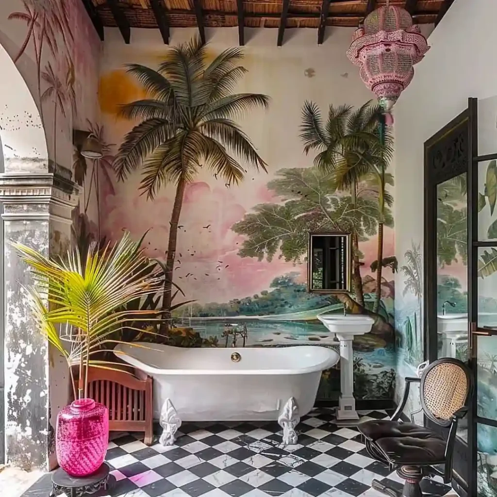 Vintage-Inspired Garden Shower