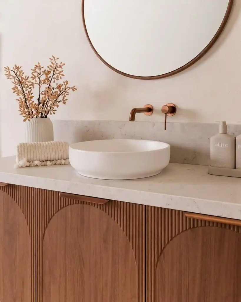 Earthy Wood Tones with Modern Curves