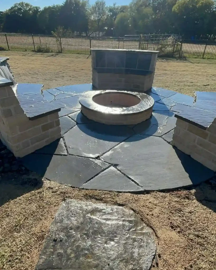 Modern Black Bowl Fire Pit for Fall Nights