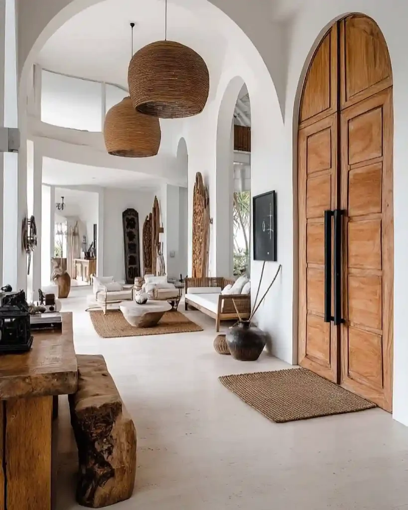 Modern Farmhouse with Arched Doors