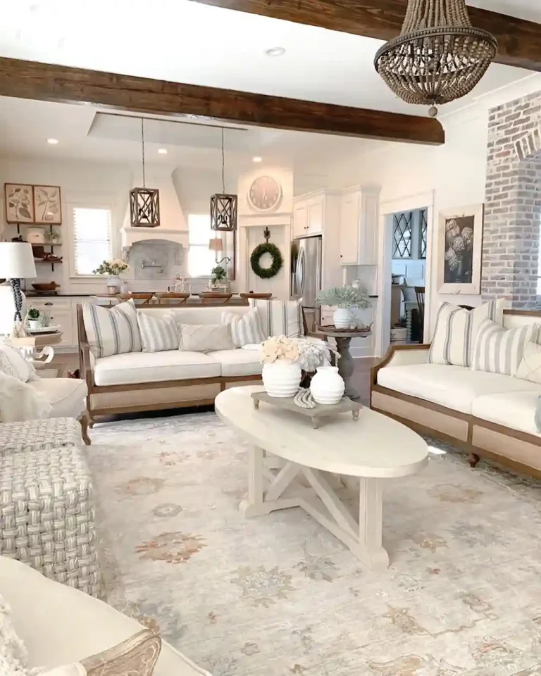 Soft Elegance with Warm Woods