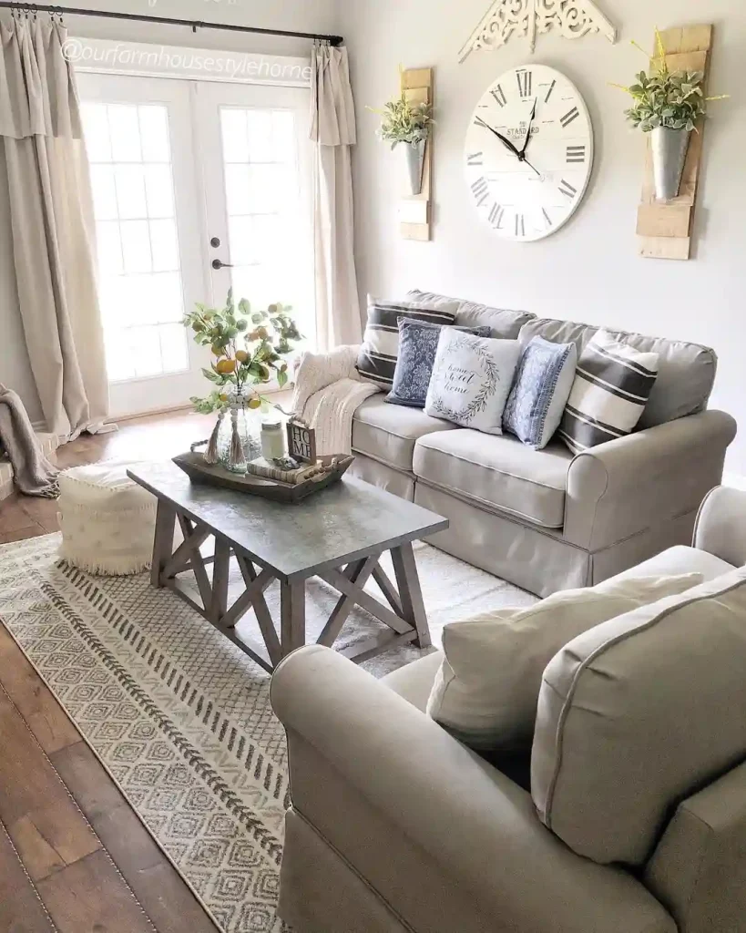 Soft Neutrals with French Door Glow
