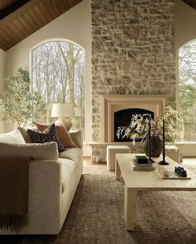 Stone Fireplace Elegance