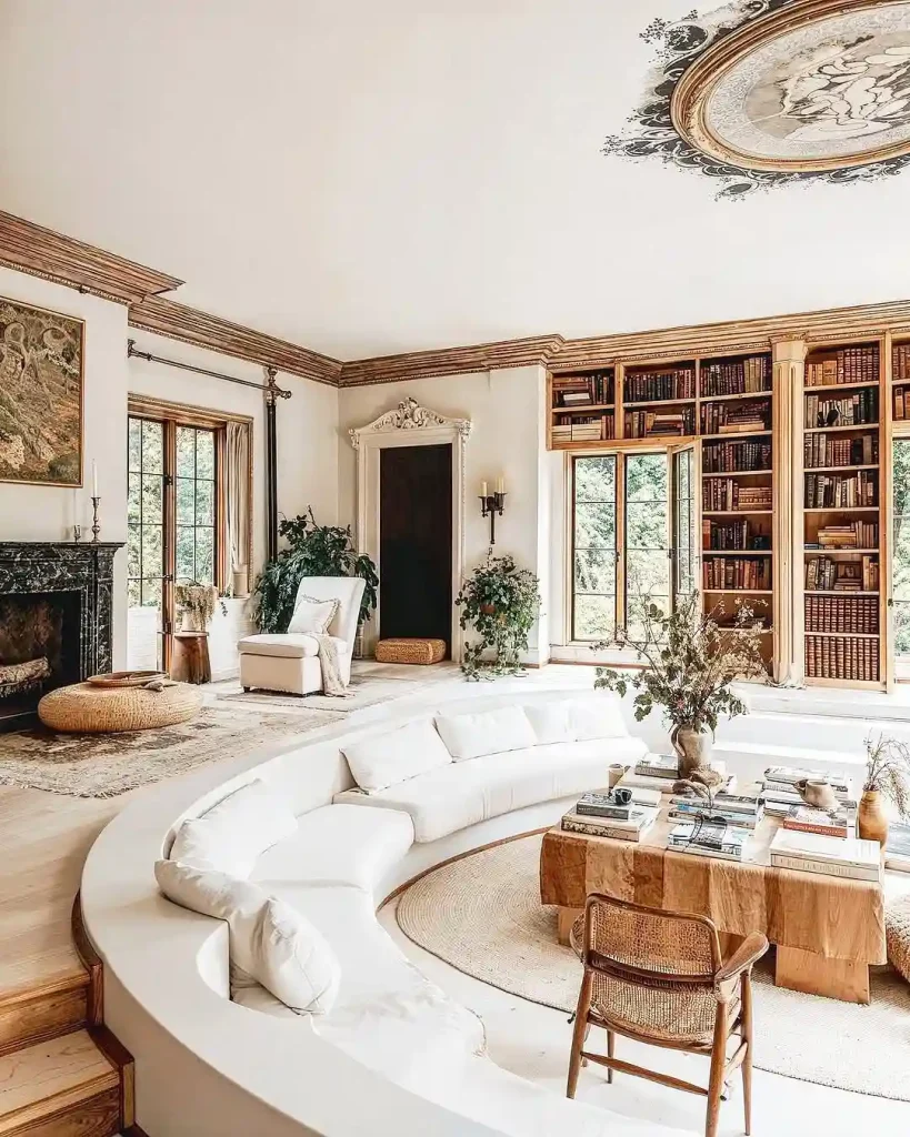 Sunken Farmhouse Library Lounge