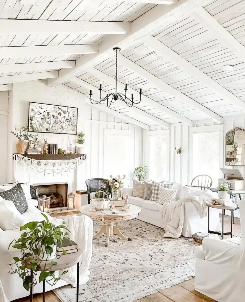 Whitewashed Farmhouse with Vintage Accents