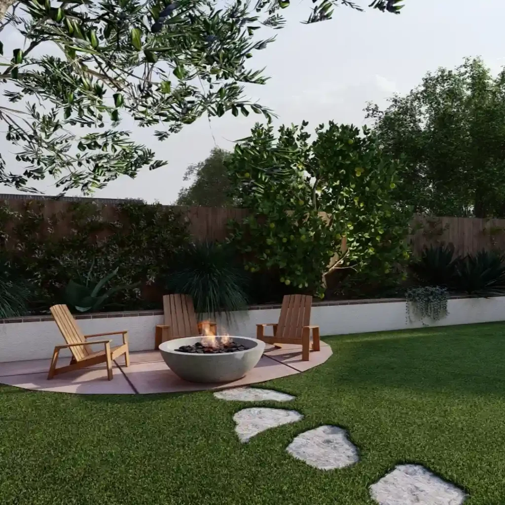 Zen-Inspired Fire Pit Circle