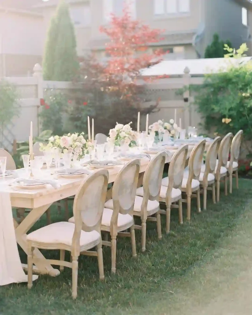 Backyard Dinner with a Vintage French Flair