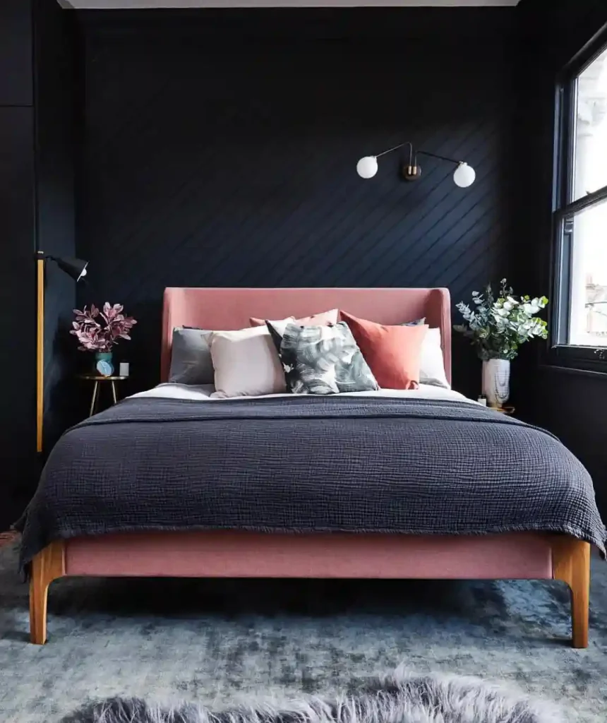 Bold Contrast with a Pink Pop