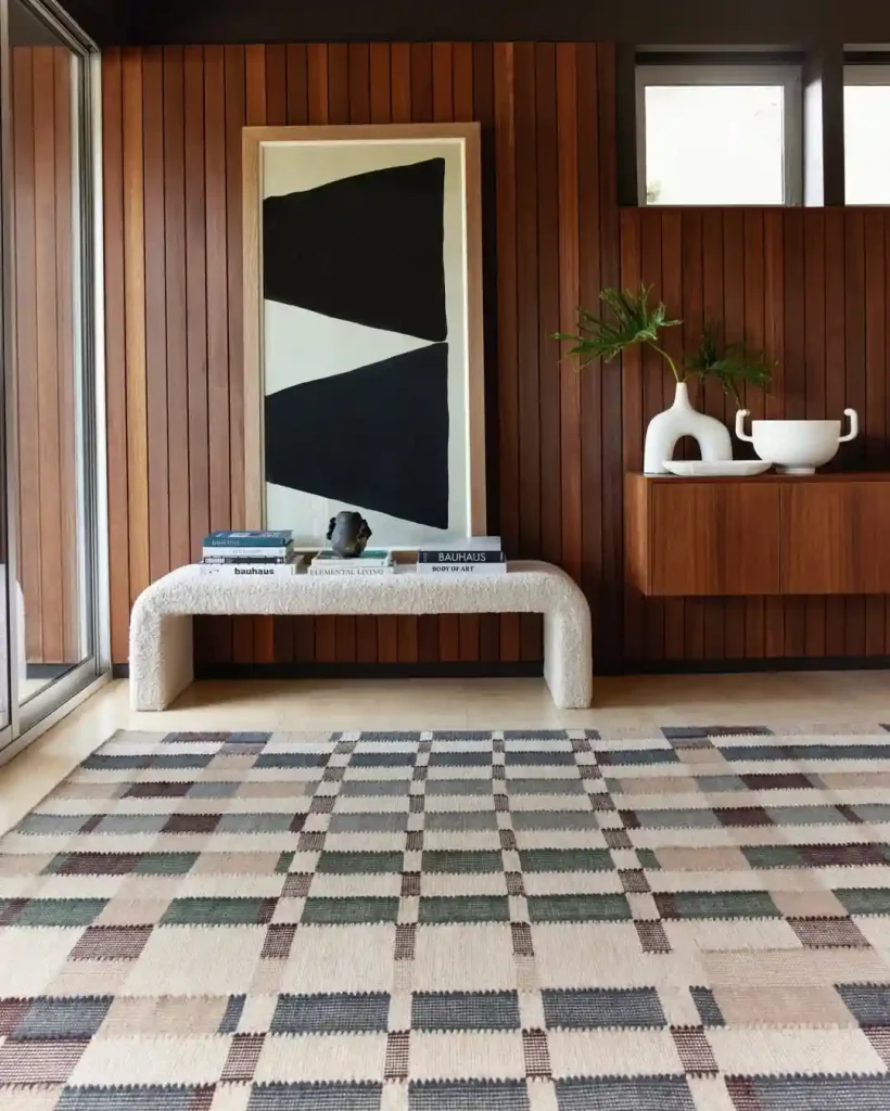 Modern Plaid Rug for a Contemporary Edge