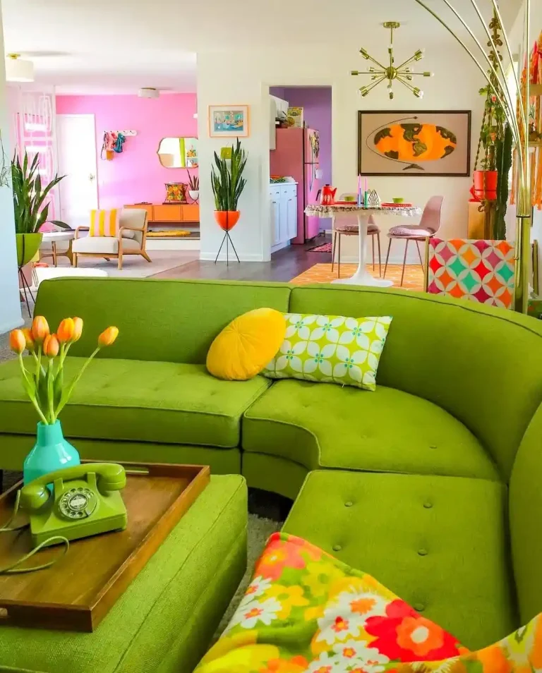 Sunny Kitchen with Yellow Florals and Vintage Charm