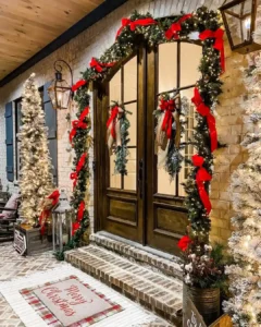 35 Front Door Christmas Decor Ideas