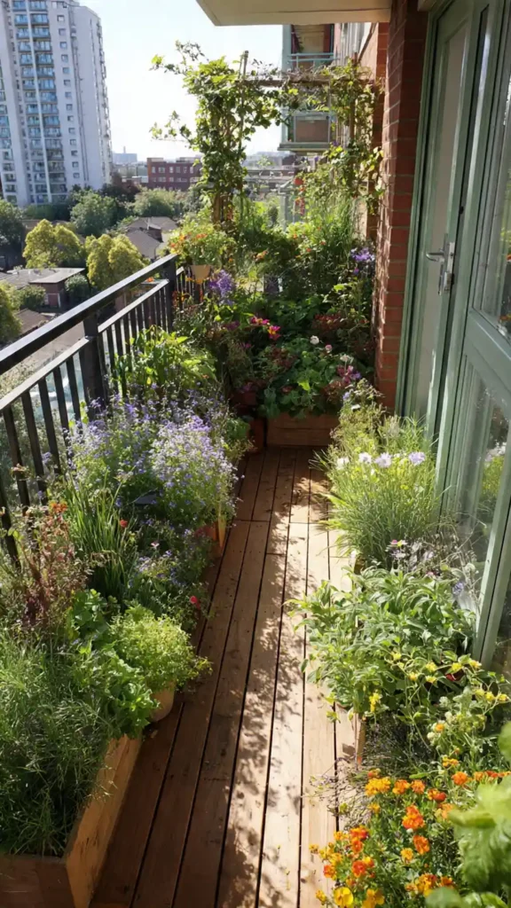 Balcony Herb + Flower Mix Garden
