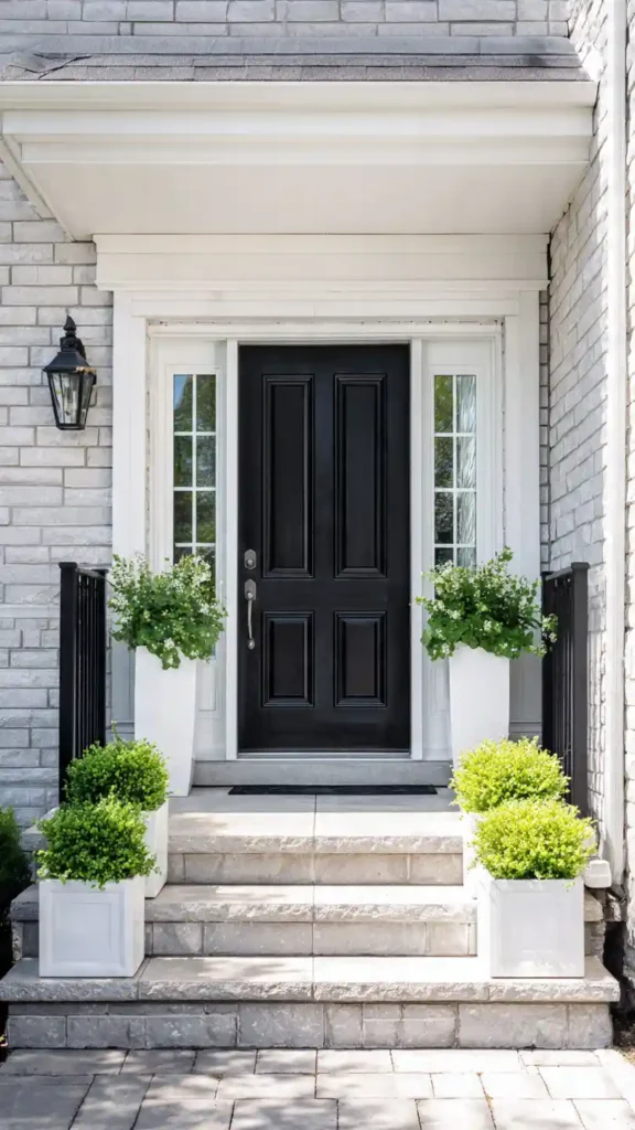 Black & White Modern Spring Porch