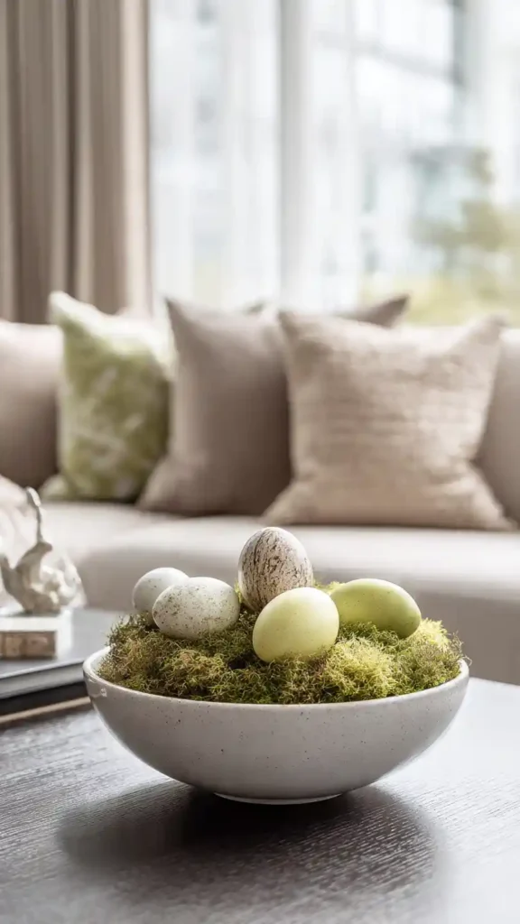 Moss Bowl Coffee Table Decor