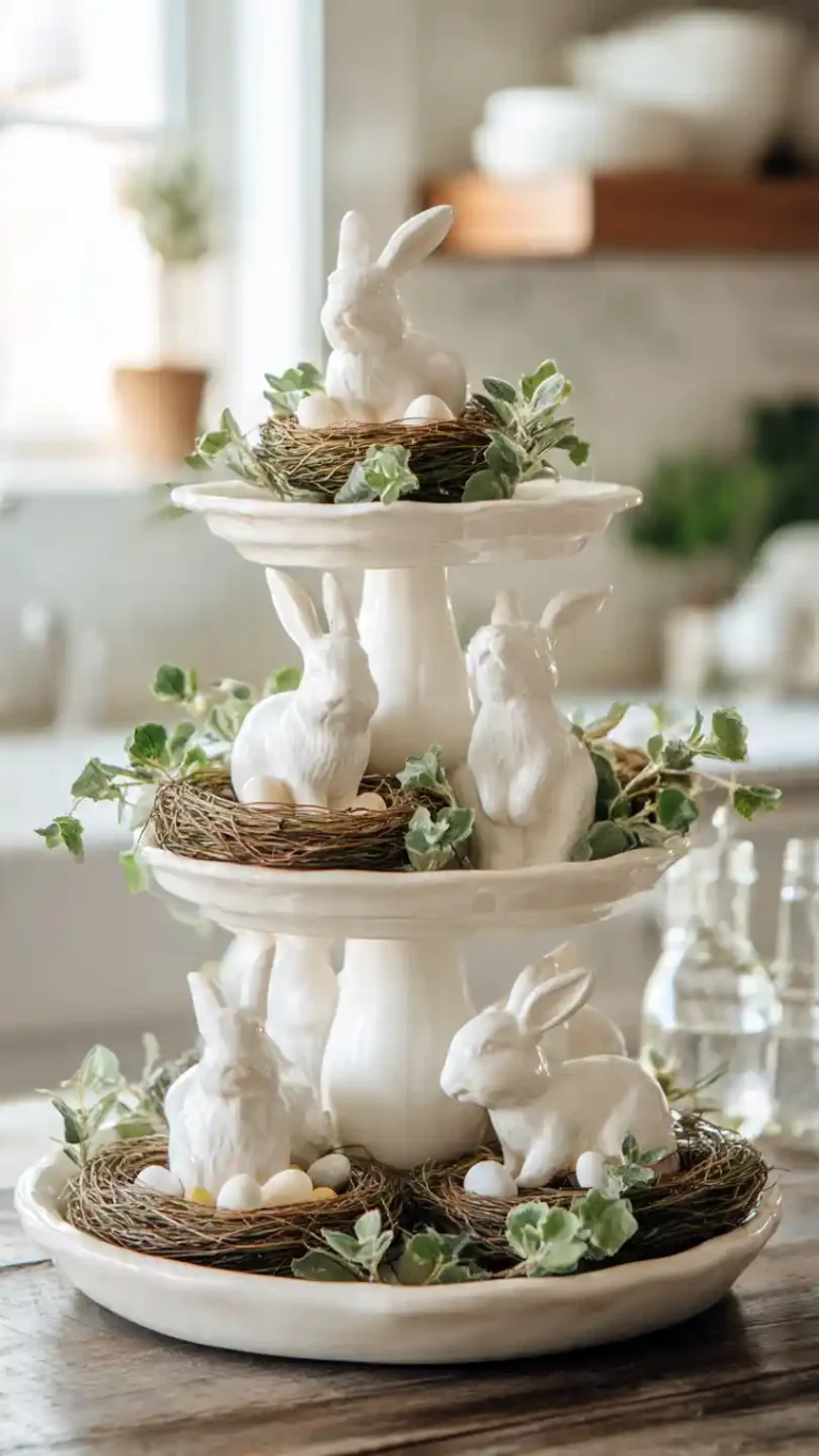 Neutral Easter Tiered Tray