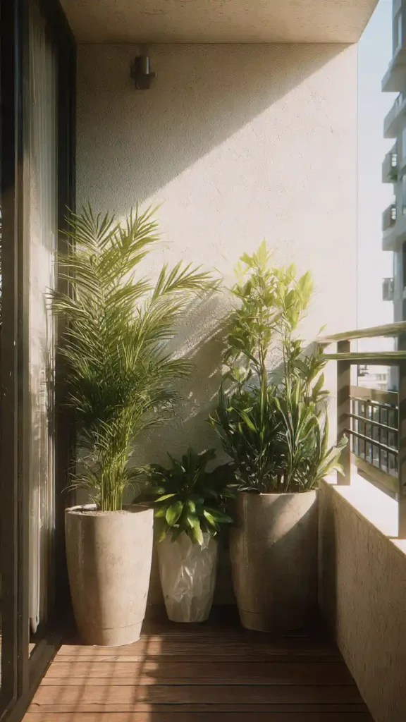 Shared Balcony Divider Garden