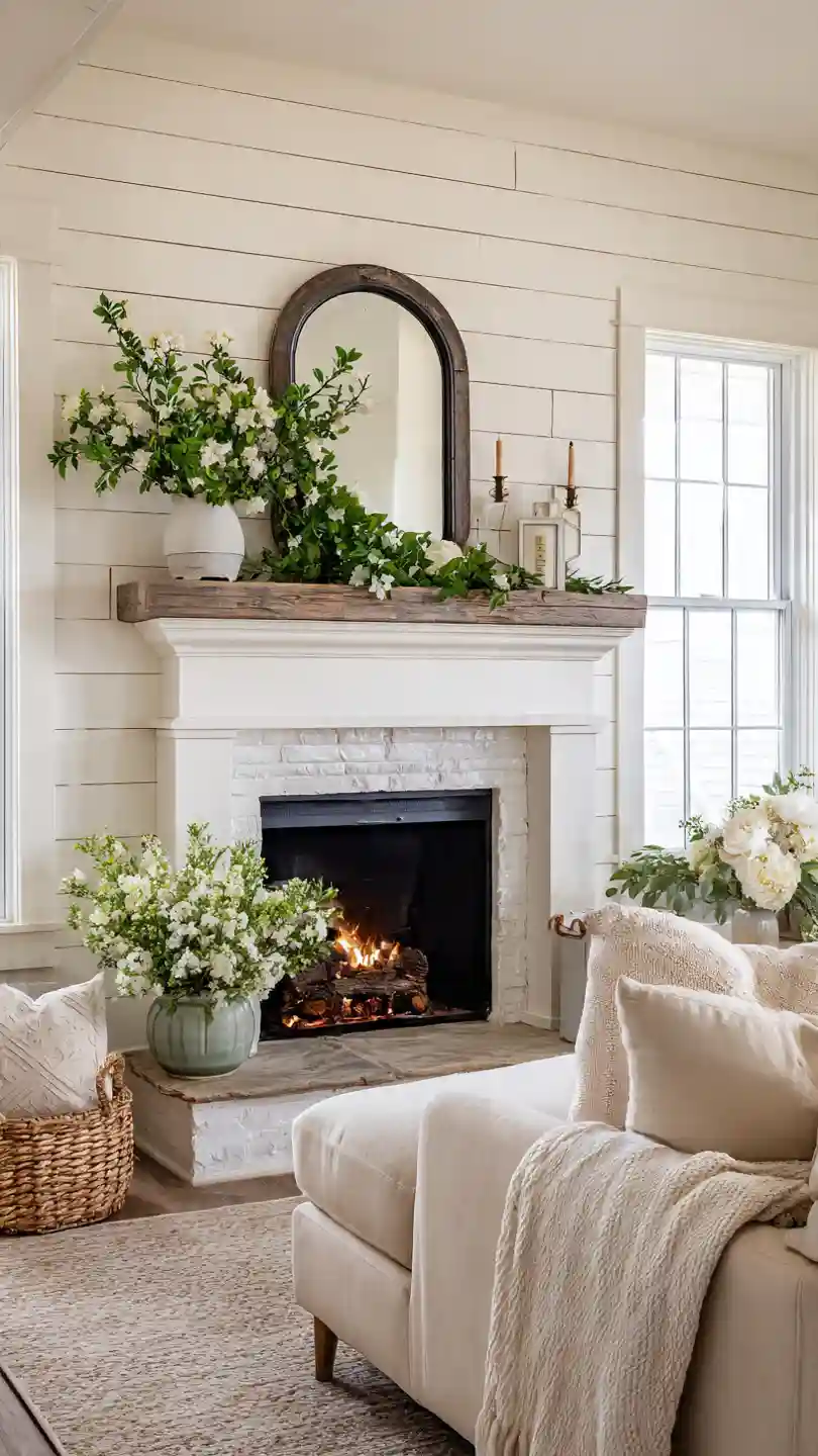 25 Spring Mantel Decor Ideas