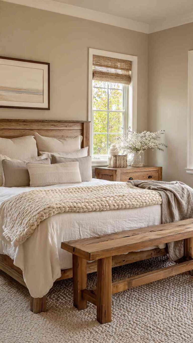 Soft Beige and Warm Wood Color Palette