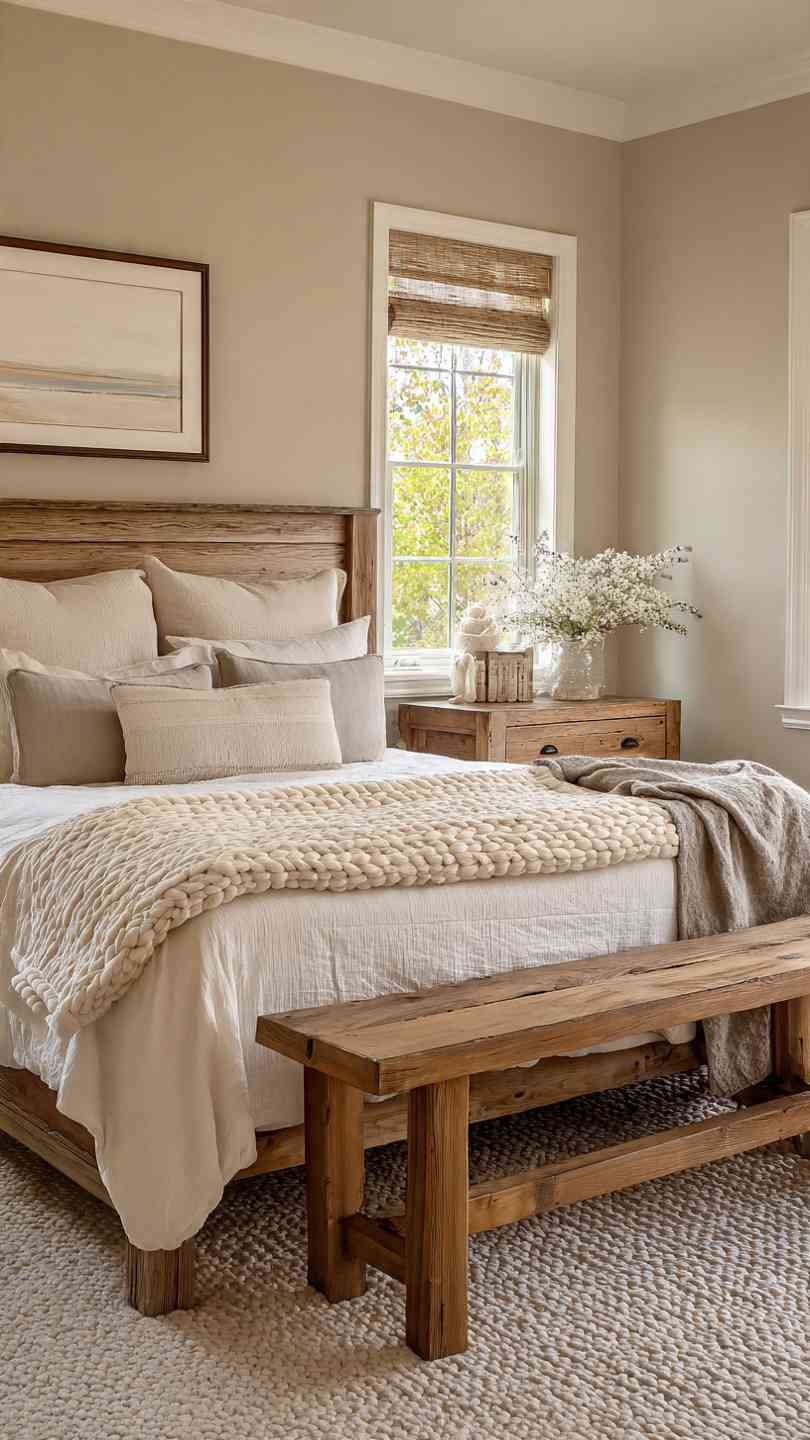 Soft Beige and Warm Wood Color Palette