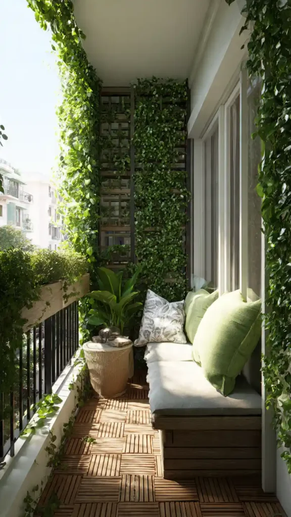 Vertical Trellis Balcony Garden