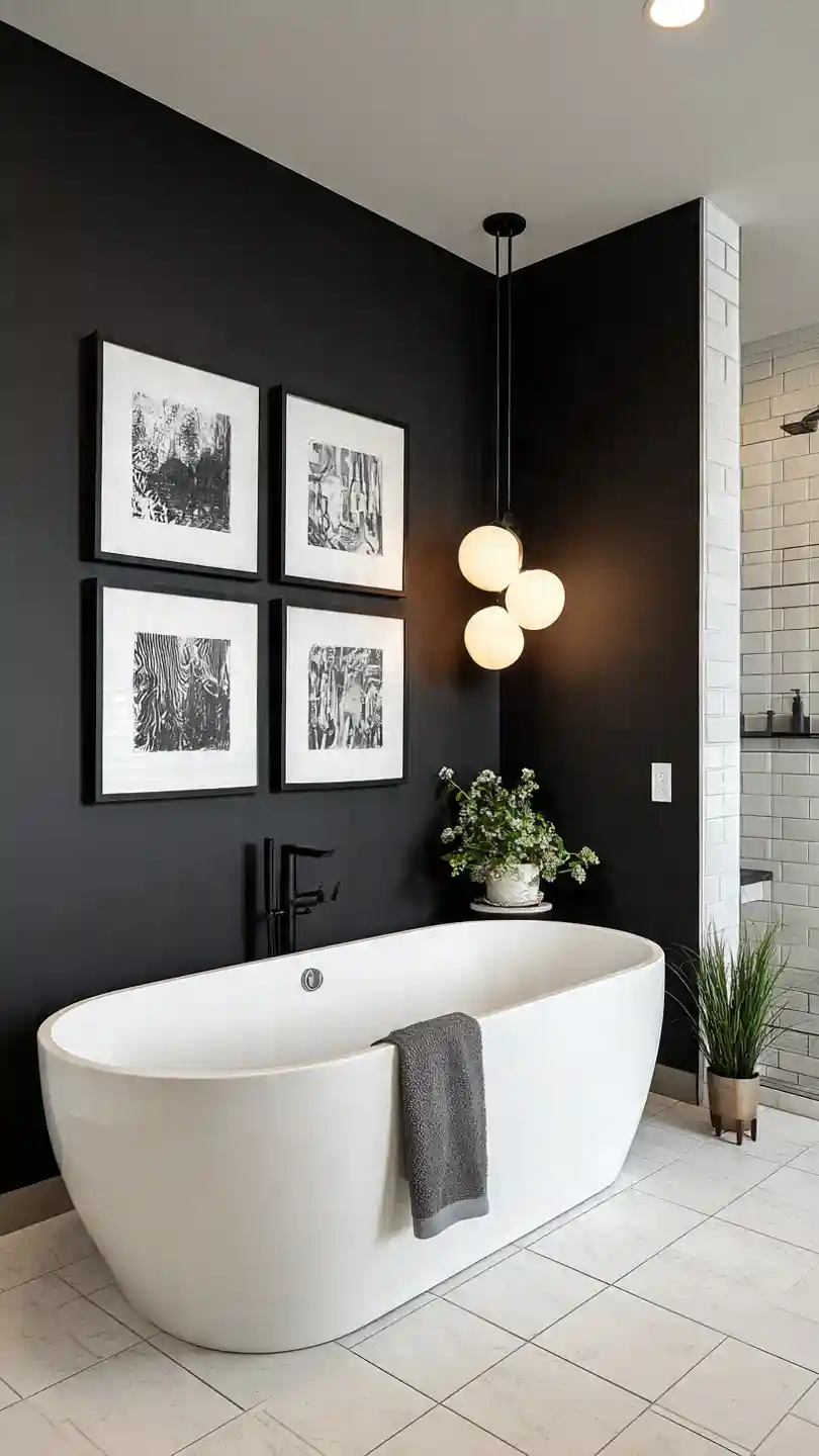20 Black and White Bathroom Ideas
