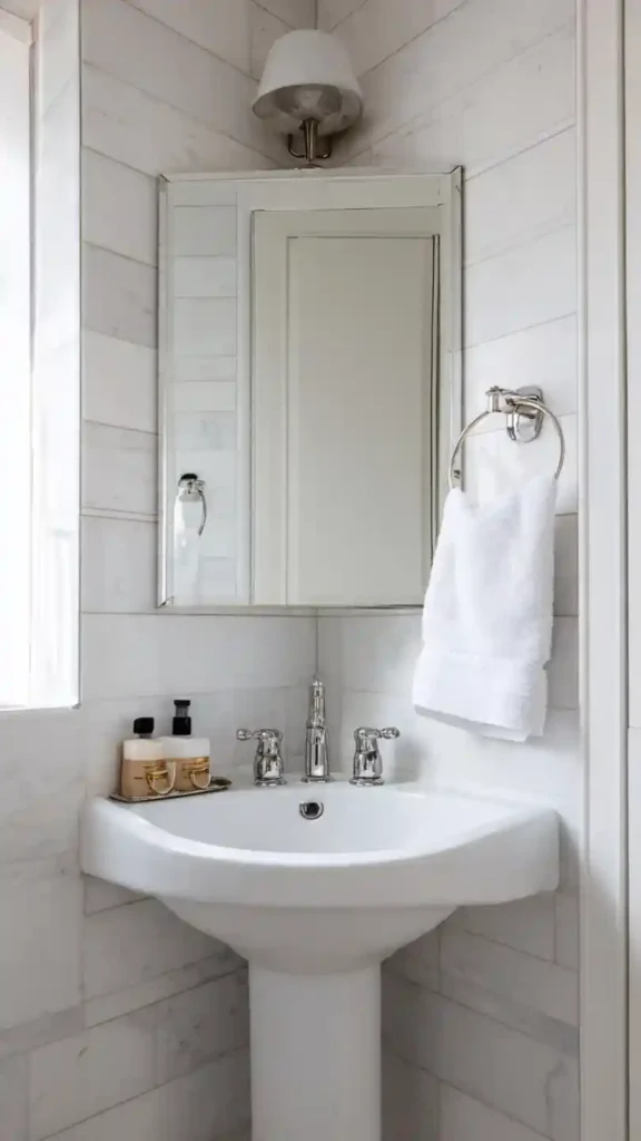 Corner Bathroom Mirror