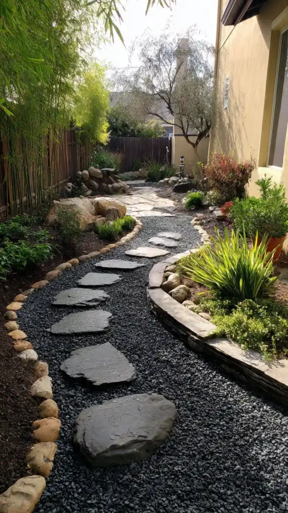 Gravel Pathway Backyard
