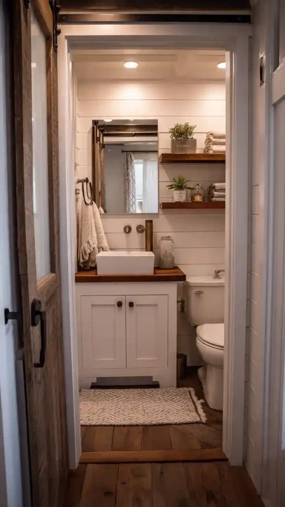 Sliding Door Small Bathroom