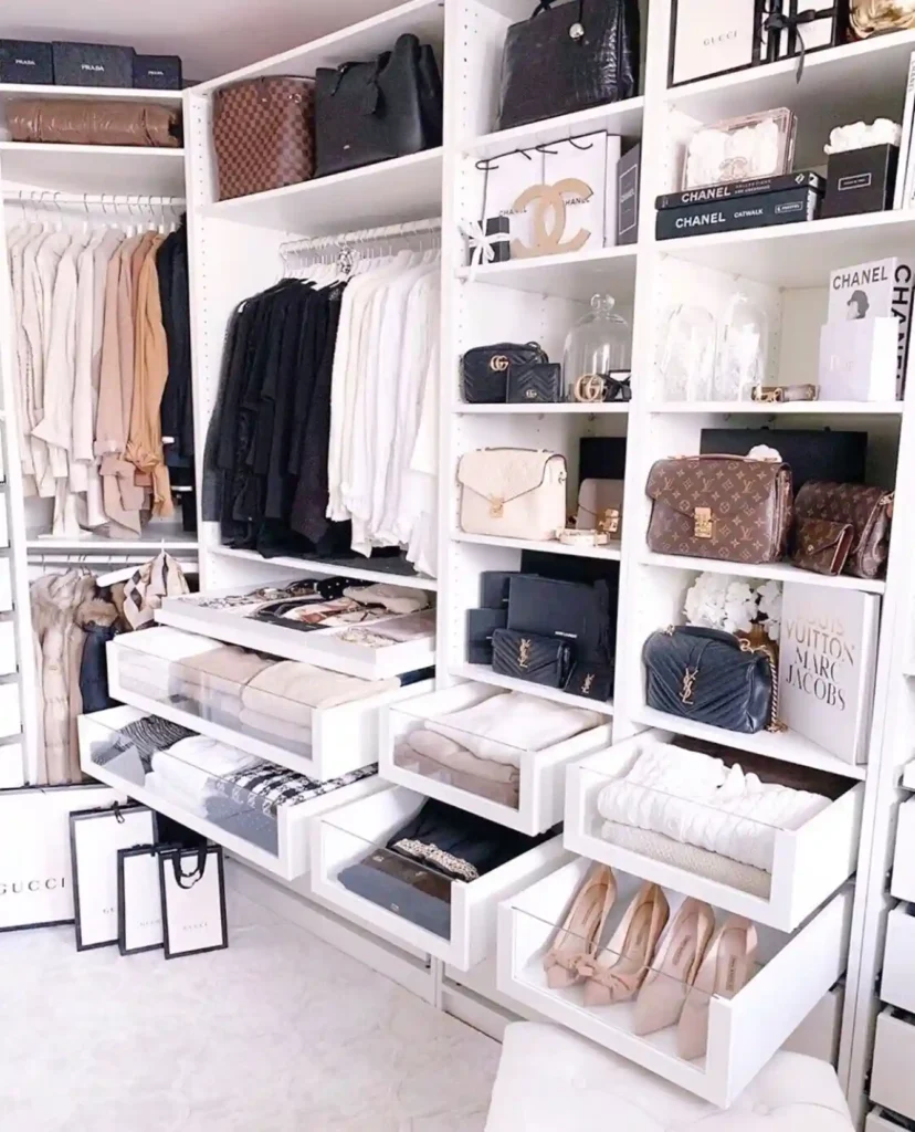 Glass Drawer Closet