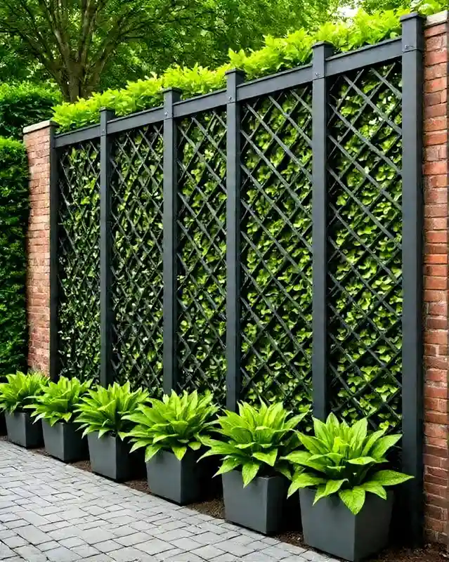 Green Wall Lattice Privacy Fence