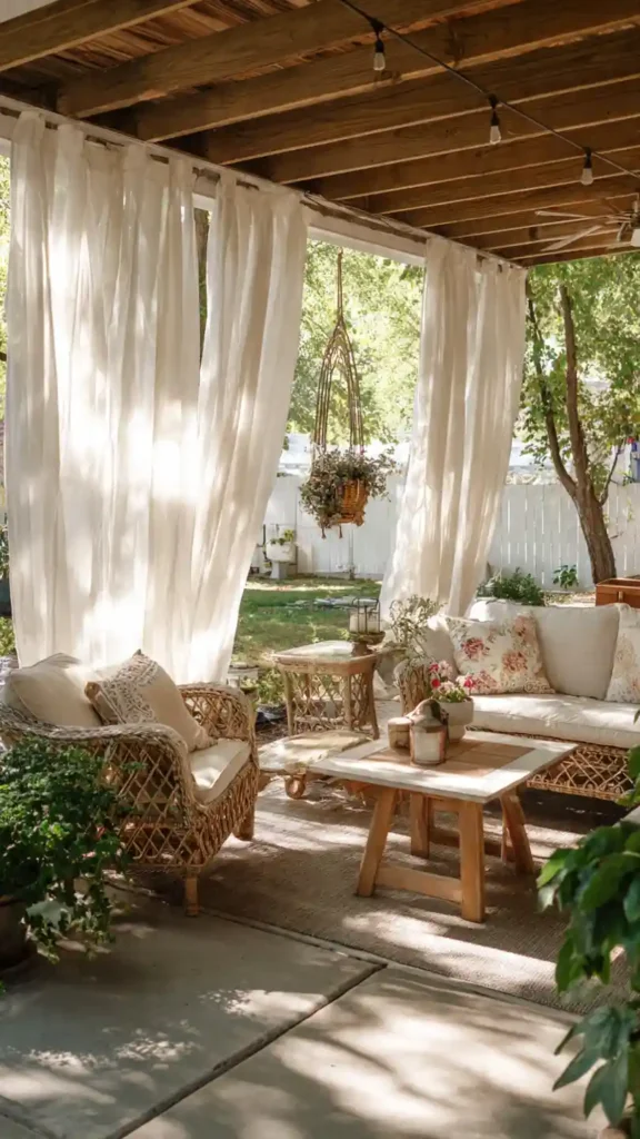 Outdoor Curtain Setup