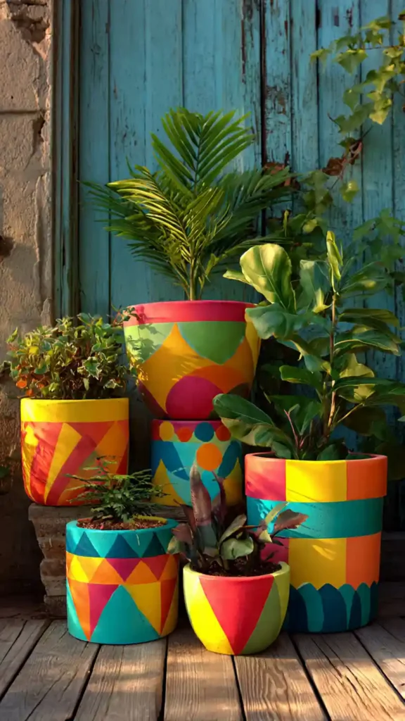 Painted Plant Pots