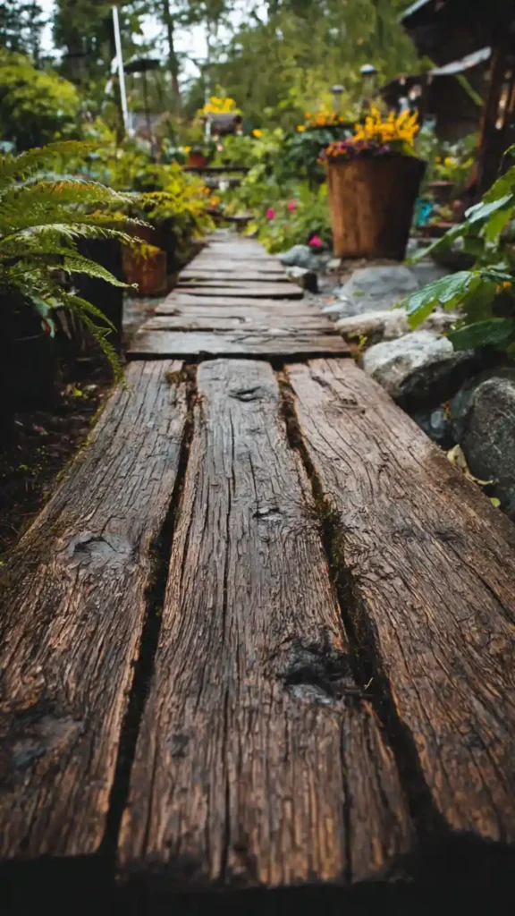 Recycled Wood Path