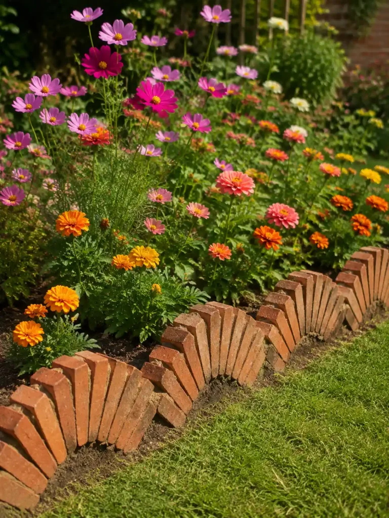 13 Brick Edging Ideas for Neat Garden Borders